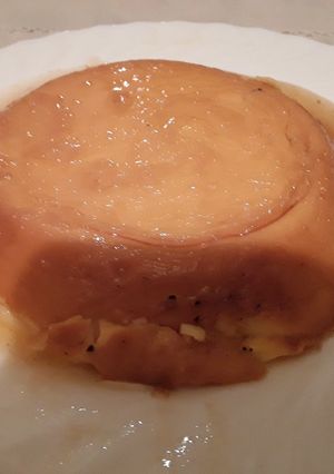 Una foto de Flan de leche condensada