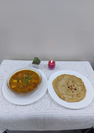 A picture of Green peas with Paneer.