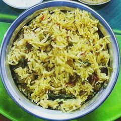 A picture of Plain Biryani kuska.