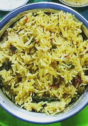 A picture of Plain Biryani kuska.