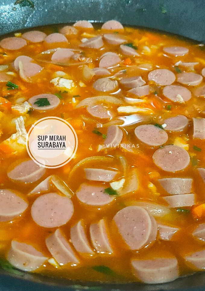 Foto resep Sup Merah Surabaya