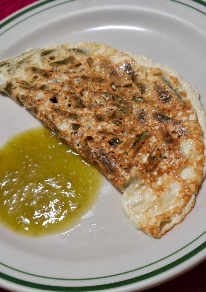 Una foto de Queso asado con nopales