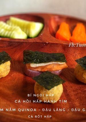 Hình của món Cơm nắm quinoa - Đậu lăng - Đậu gà.