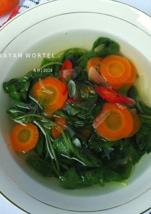 Foto resep Sayur Bening Bayam Wortel