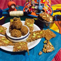 Sesame seeds chikki A picture of Sesame seeds chikki.