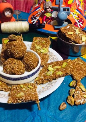 A picture of Sesame seeds chikki.