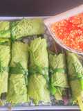 Rau cải cay cuốn tôm thịt