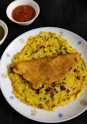 A picture of Paneer chilla.