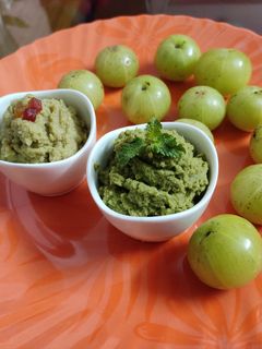 আমলকির কাঁচা চাটনি (Amla chutney recipe in bengali) রেসিপির প্রধান ছবি
