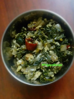 வறுத்த பிளாக் நெட்சேட்/Sauteed Black Nightshade செய்முறை முக்கிய புகைப்படம்