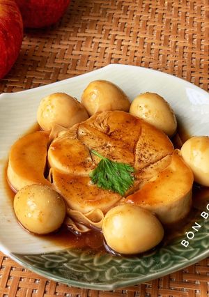 Hình của món Củ Hũ Dừa Kho Trứng Cút.