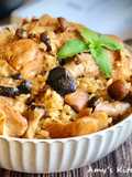 Three Cup Chicken Rice / Rice Cooker Recipe