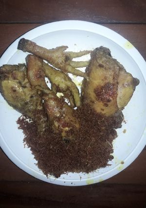 Foto resep Ayam goreng kuning bumbu lengkuas