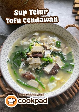 Gambar Sup Telur Tofu Cendawan