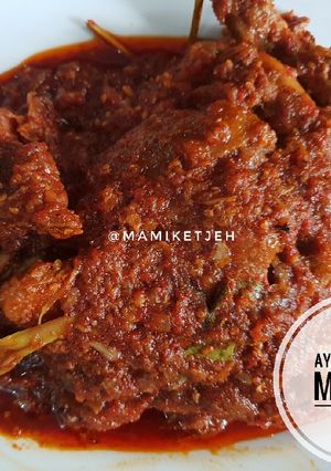 Foto resep Ayam bumbu merah