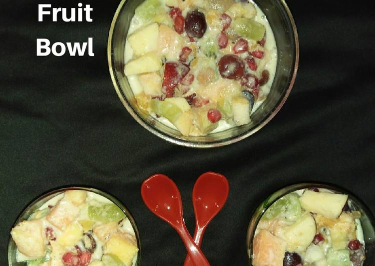 Recipe of Super Quick Homemade Creamy Fruit Bowl