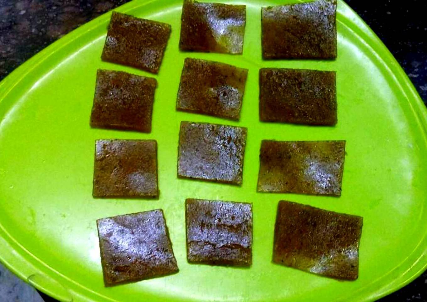Raw mango papad