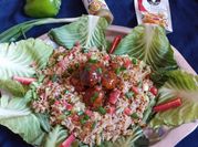 A picture of bell pepper fried rice
