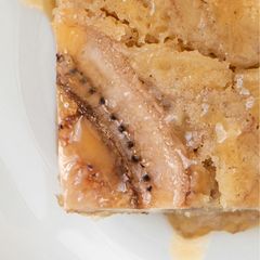 A picture of Whiskey Caramel and Banana Self-saucing Pudding.