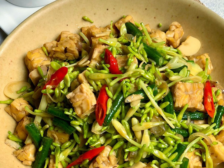 Cara Gampang Menyiapkan Oseng Bunga Pepaya Tempe Anti Gagal