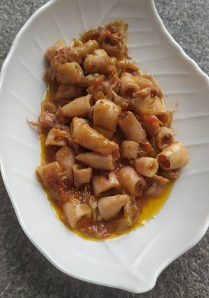 Foto resep Tumis Cumi Asin Simple