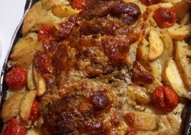 Mușchiuleț de porc umput cu cașcaval și unt