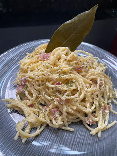 Una foto de Spaguettis Carbonara