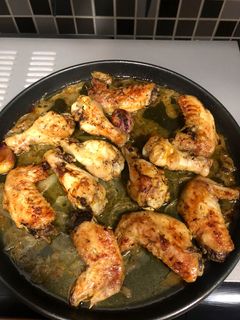 Una foto de Pollo asado en microondas🍗🤤