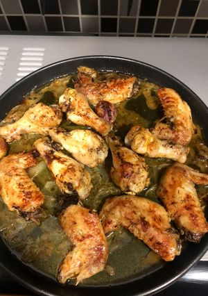 Una foto de Pollo asado en microondas🍗🤤