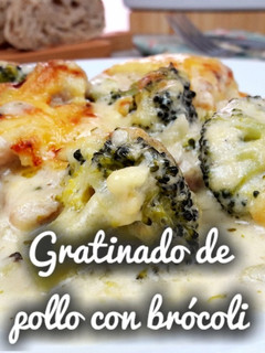 Una foto de Gratinado de pollo con brócoli