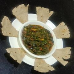 A picture of Methi bhaji.