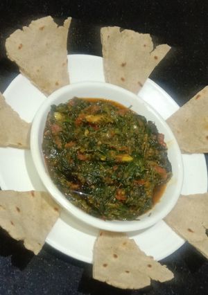 A picture of Methi bhaji.