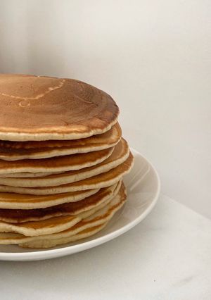 Hình của món Pancake không dùng bột nở.
