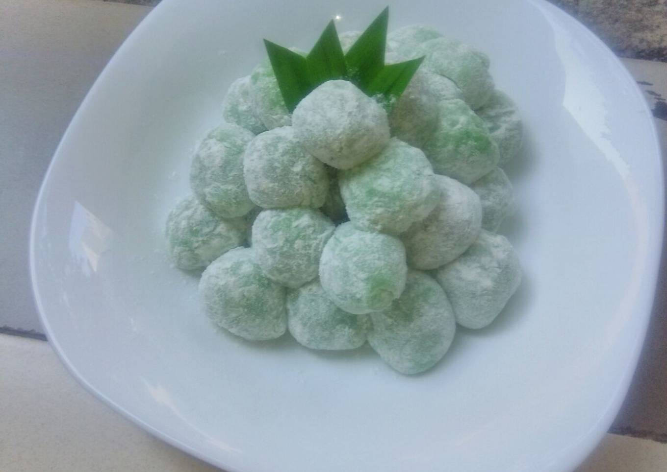 Resep Kue Mochi Pandan Isi Kacang