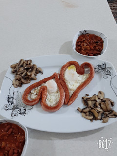 عکسی از دستور صبحانه انگلیسی