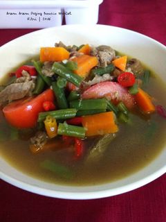 Foto resep Asem Asem Daging Buncis Wortel
