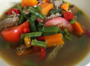 Foto resep Asem Asem Daging Buncis Wortel