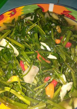 Foto resep Tumis kangkung sederhana