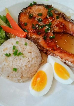 รูปของ แซลม่อนย่างซีอิ๊ว