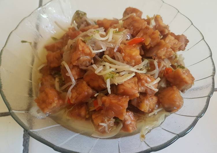 Tumis toge tempe simpel