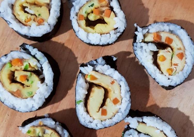 Resep masakan 29. Omelette Kimbab (Korea) | Langkah Membuat 29. Omelette Kimbab (Korea) Yang Enak Banget