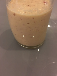 A picture of Apple dates milkshake.