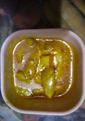 A picture of Arbi ki sabji.