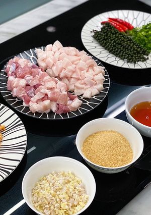 Hình của món Kho quẹt tiêu xanh.