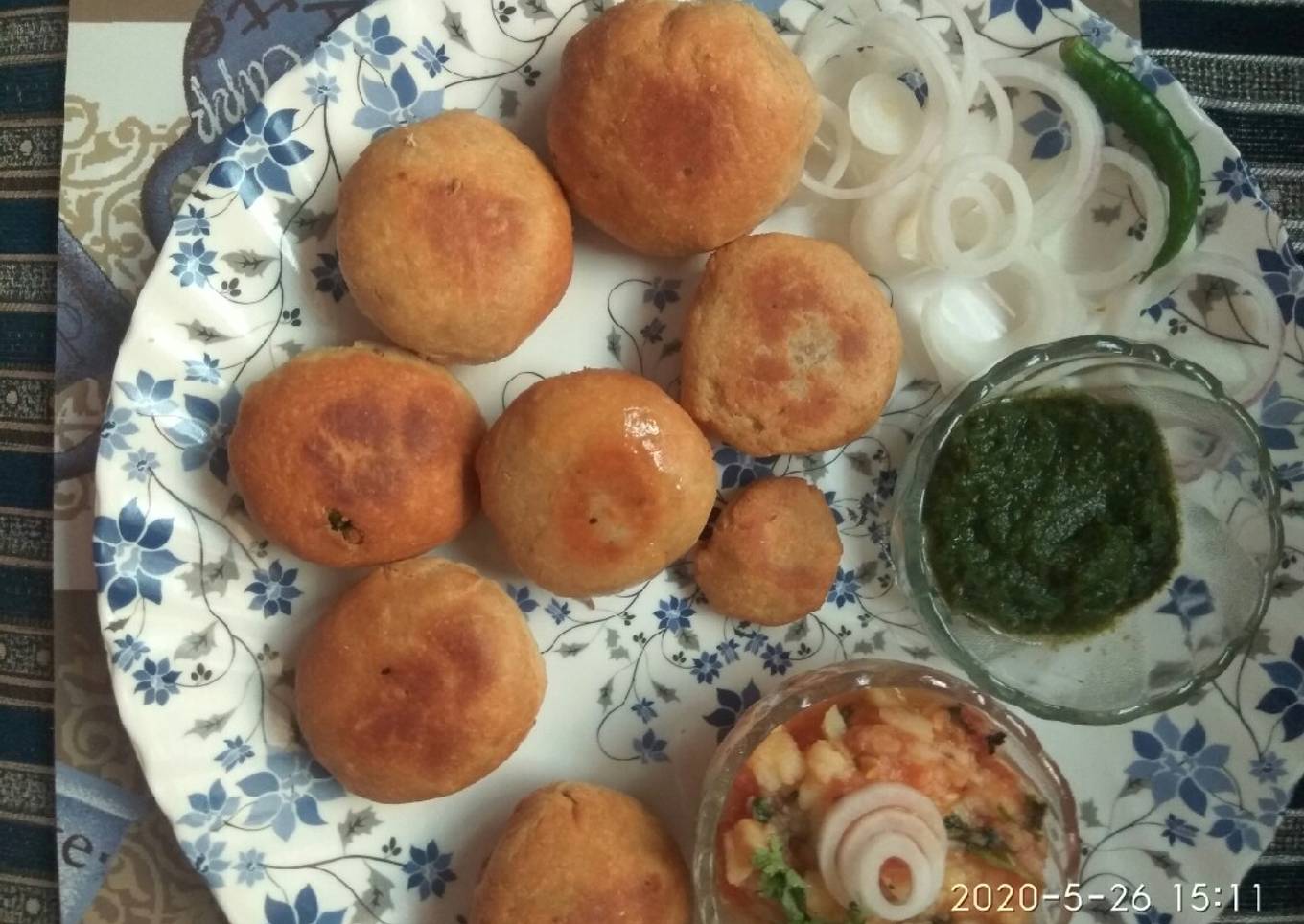 Fry Litti in ghee