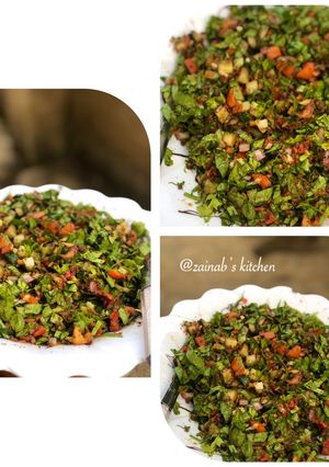 A picture of Traditional lettuce salad🥗🥙 (kwadon letus).