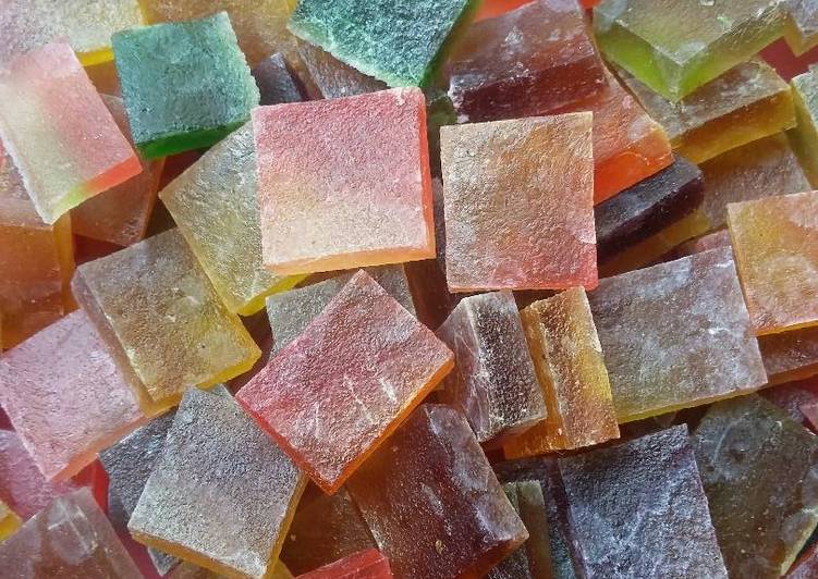 Bahan Kohakuto #permen agar&#34; | Langkah Membuat Kohakuto #permen agar&#34; Yang Enak Dan Lezat