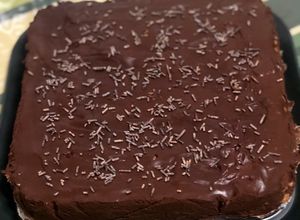 Foto principal de Tarta de galletas con queso y chocolate 🍫