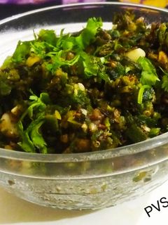 भेंडीचा ठेचा (bhendicha thecha recipe in marathi) रेसिपी चे मुख्य फोटो