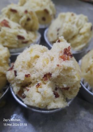 Foto resep Bolu Kukus Pisang Mekar Tanpa Mixer